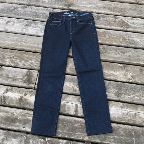 Eddie Bauer High Rise Slim Straight Jeans - Picture 5 of 12